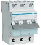 Hager LS-Schalter 3polig 6kA B-6A 3M QC