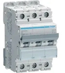 Hager LS-Schalter 3 polig 10kA/15kA B-6A 3M