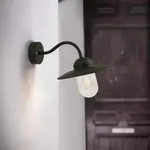 Landhausstil Au&szlig;en Wandleuchte Luxembourg aus verzinktem Stahl schwarz