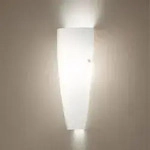 Dedalo Glas Wandleuchte in Weiss f&uuml;r feuchtere Umgebungen geeignet IP44 von Fabas