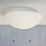 Deckenleuchte Ufo Maxi opal runde Form f&uuml;r Bad, Flur oder Keller