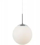 Nordlux Pendeleuchte mit Glaskugel Schirm wei&szlig; 25cm