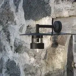 Nordische Fenix Wandleuchte Konstsmide 504-750 schwarz lackiertes Aluminium, klares
