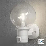 Konstsmide 7321-250 Nemi Wandleuchte mit Sensor wei&szlig;, klares Glas