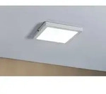 Wei&szlig;es eckiges LED-Deckenpanel Atria 22x22cm in Wei&szlig; mit neutralwei&szlig;em Licht