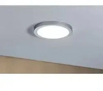 Besonders flaches LED-Deckenpanel Atria 22cm Chrom universalwei&szlig;es Wohnlicht