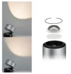 Paulmann 79718 Aldan Tischleuchte dim LED 1x3.5W Schwarz/Alu geb&uuml;rstet Alu