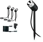 Paulmann 94242 Outdoor Plug&Shine Spot Pike 3er-Set 24V Garten Erdspie&szlig;leuchten
