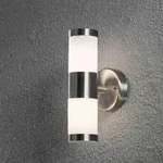 Konstsmide 7592-000 Modena Wandleuchte Edelstahl 304, opales Glas