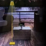 Sigor Akku-Stehleuchte NUINDIE rund gelb In&Out 120cm dimmbar IP54