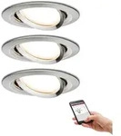 Paulmann 92959 Zigbee LED Einbauleuchte Set Nova Plus Coin dimmbares warmwei&szlig;es