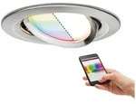 Paulmann 92964 Einbauleuchte Set Nova Plus ZB Coin RGBW rd schw LED 1x2.5W Eisen geb