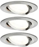 Paulmann 93465 Einbauleuchte Set Nova rd schw LED 3-stepdim 3x6,5 W GU10 Eisen