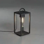 Konstsmide 7532-750 Bologna Bodenlaterne schwarz lackiertes Aluminium, klares Glas,