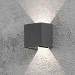 Konstsmide 7959-370 Cremona Wandleuchte anthrazitfarben lackiertes Aluminium, klares
