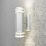 Konstsmide 7516-320 Modena Wandleuchte galvanisierter Stahl, klares Acrylglas,