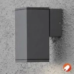 Konstsmide 7908-370 Monza Wandleuchte Anthrazitfarben lackiertes Aluminium, klares