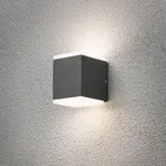 Konstsmide 7991-370 Monza Wandleuchte anthrazit lackiertes Aluminium, opales