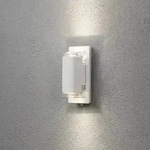 Konstsmide 7987-250 Potenza Wandleuchte wei&szlig; lackiertes Aluminium, klares Acrylglas