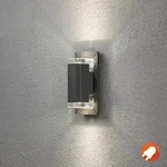 Konstsmide 7987-370 Potenza Wandleuchte anthrazit lackiertes Aluminium, klares