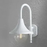 Konstsmide 7237-250 Bari Wandleuchte wei&szlig; lackiertes Aluminium, klares Acrylglas