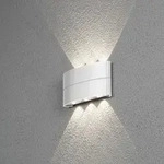 Konstsmide 7853-250 Chieri Wandleuchte wei&szlig; lackiertes Aluminium, klares Acrylglas