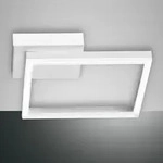 Dimmbare Bard LED-Deckenlampe Rahmenleuchte 27x27cm Weiss Fabas Luce