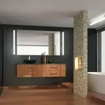 60cm Helestra LOOM LED Wandleuchte & Spiegeleuchte in Chrom & Transparent...