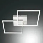 Bard LED Deckenleuchte Doppelrahmen Weiss Fabas Luce