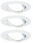 Set Paulmann 93427 Einbauleuchte Base Coin LED schwenkbar 3-stepdim Wei&szlig;