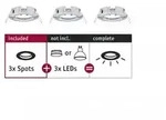 Paulmann 92482 EBL Choose 3er Spot starr max 3x10W 230V 51mm Chrom Alu
