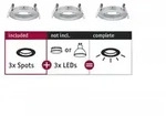 Paulmann 92484 EBL Choose 3er Spot starr max 3x10W 230V 51mm Alu gedreht Alu