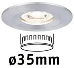 Paulmann 94304 EBL Nova mini Coin rund starr IP44 LED 1x4W 310lm Alu gedreht/Alu