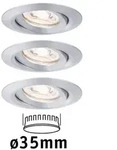 Paulmann 94297 EBL Nova mini Coin rund schwenkbar LED 3x4W 310lm Alu gedreht/Alu