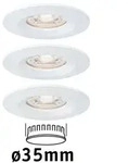 Paulmann 94299 EBL Nova mini Coin rund starr IP44 LED 3x4W 310lm Wei&szlig; matt/Alu