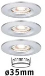 Paulmann 94303 EBL Nova mini Coin rund starr IP44 LED 3x4W 310lm Chrom/Alu