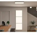 Flaches rahmenloses dimmbares LED Panel f&uuml;r die Decke 595x 595mm 34W Wei&szlig; matt