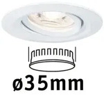 Paulmann 94292 EBL Nova mini Coin rund schwenkbar LED 1x4W 310lm Wei&szlig; matt/Alu