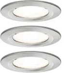 Paulmann 93476 Einbauleuchte Set Nova rd starr LED IP44 3-stepdim 3x6.5W GU10 Eisen
