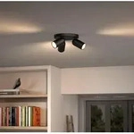 Philips myLiving LED Spot PONGEE 3-flammiger schwenkbarer Decken Strahler in Schwarz