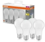 4er-Pack Osram LED E27 Leuchtmittel matt 8.5W wie 60W Warmwei&szlig;es Licht in Birnenform