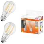 2er Pack OSRAM Helle LED E27 Filament Gl&uuml;hbirne klar 11W wie 100W warmwei&szlig; 2700K