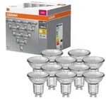 10er-PACK OSRAM LED BASE PAR16 GU10 LED Strahler 4.3W wie 50W 36&deg; 2700K warmwei&szlig;es