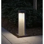 Beton Wegeleuchte 45cm Paulmann schwarz, eckige Pollerleuchte Concrea IP44 3000K