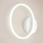 Ringf&ouml;rmige Giotto LED Wandleuchte in Weiss dimmbar von Fabas Luce
