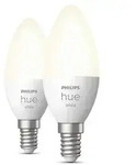 2er Pack Philips Hue E14 LED Leuchtmittel dimmbar 5,5W wie 40W - smarte Kerzenlampen