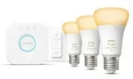 Philips Hue White Ambiance Starter Set mit 3 x E27 Lampen 8W twie 75W unable White &