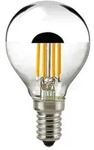 SIGOR LED Filament Kugellampe E14 4,5W 400lm 2700K Kopfverspiegelt Silber dimmbar