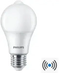 Philips E27 LED Lampe Sensor mit Bewegungsmelder 8W wie 60W warmwei&szlig;es Licht