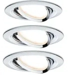 Paulmann 93452 Einbauleuchte Set Nova Coin rund schwenkbar LED 3x6.5W 2700K Chrom/Alu